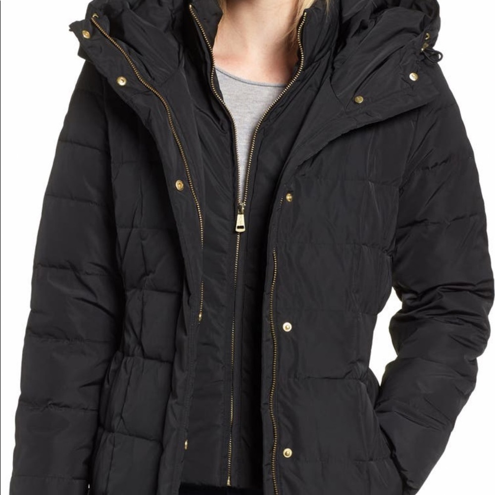 Cole Haan Signature Hooded Down & Feather Puffy Parka (NWT)